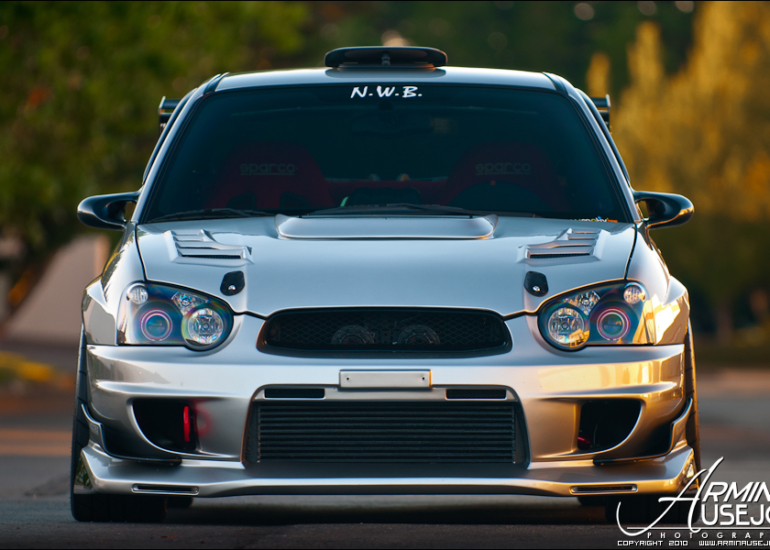 Jeff Hill's STI front end shot