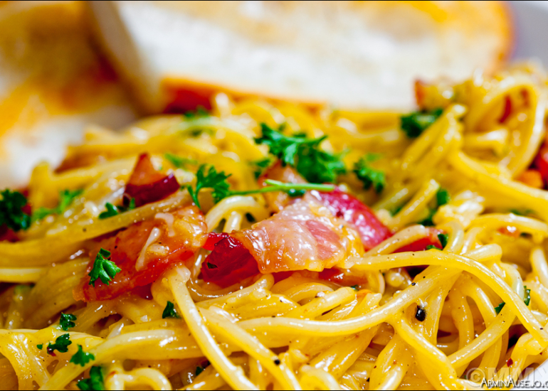 Pasta Carbonara from Cheeky Cafe