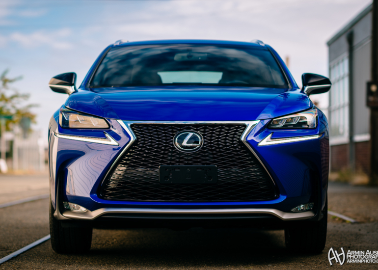 Lexus NX F-Sport in Ultrasonic Blue Mica