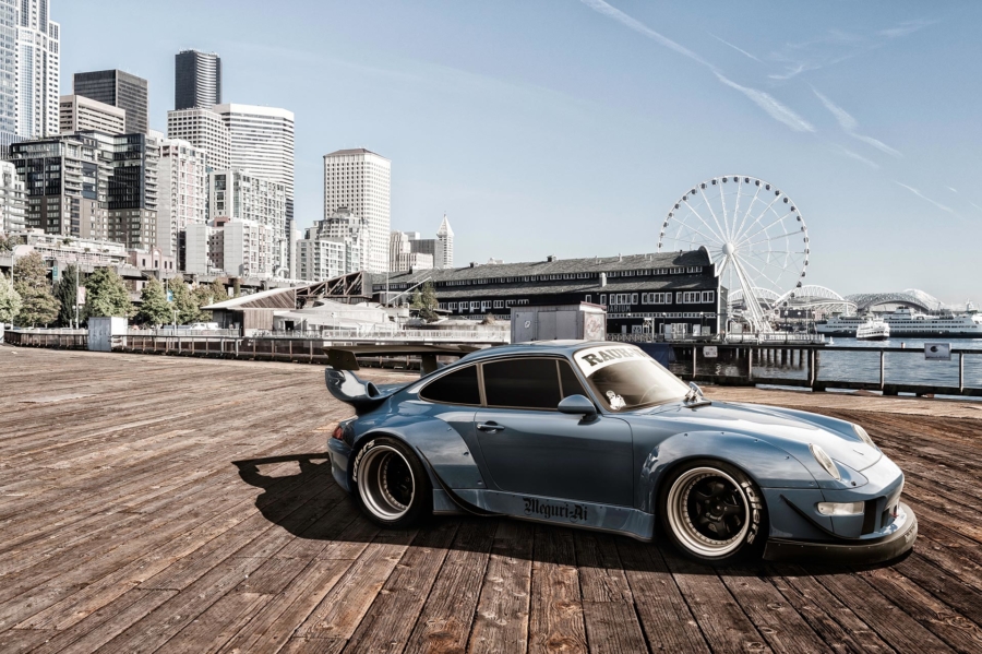 RWB Porsche on Seattle's Waterfront