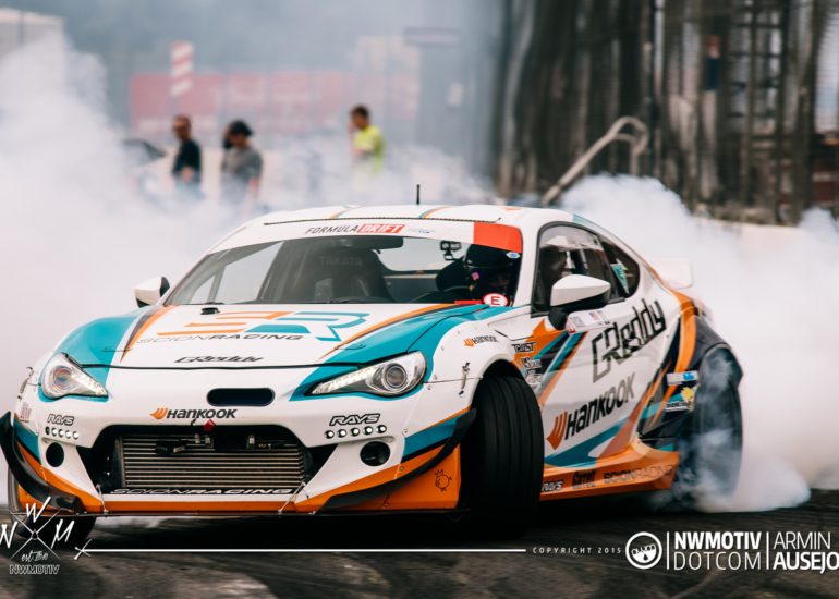 Ken Gushi in the Scion Racing FR-S at Formula DRIFT Seattle 2015