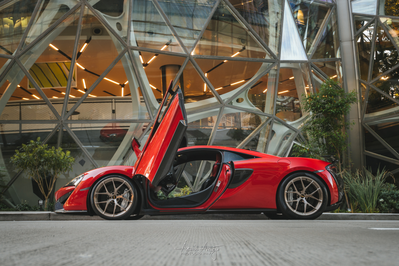 Will's McLaren 570S at the Amazon Spheres