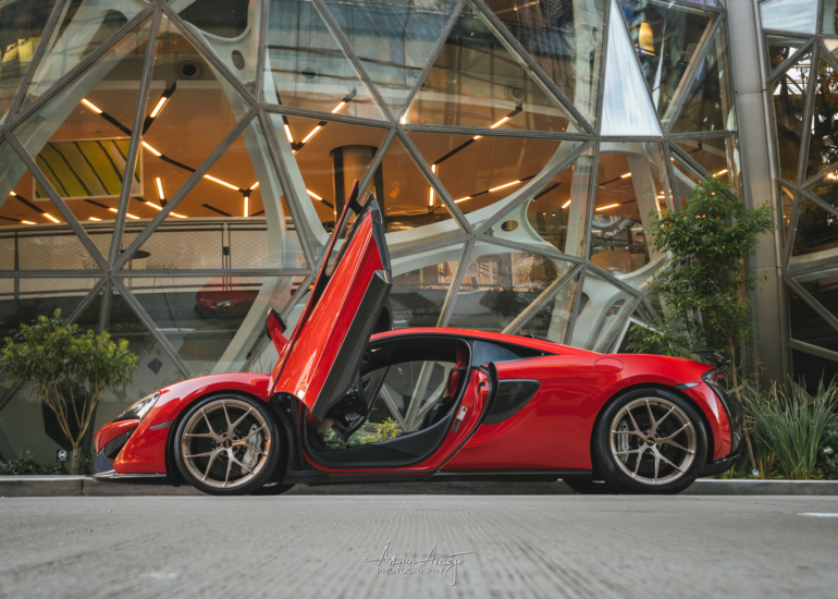Will's McLaren 570S at the Amazon Spheres