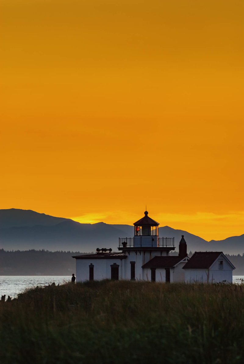 Discovery Park Lighthouse in Seattle, Washington
