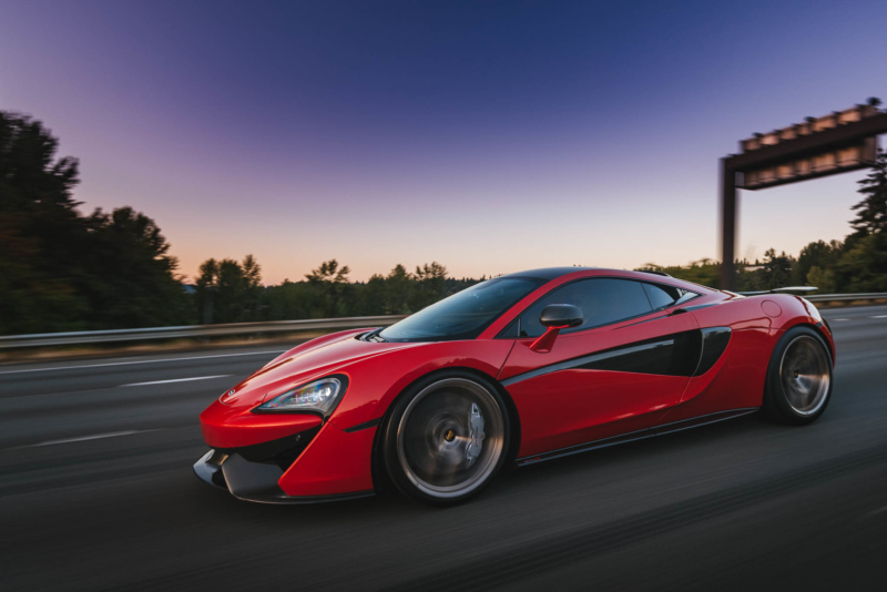 McLaren 570S rolling on I-90 in Bellevue, WA