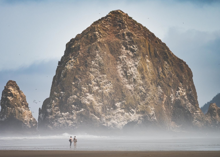 Haystack Rock at Cannon Beach, Oregon
