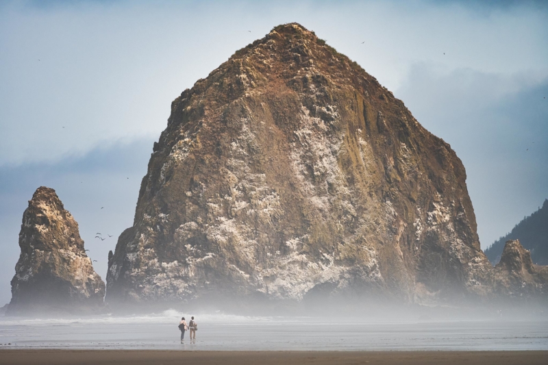 Haystack Rock at Cannon Beach, Oregon