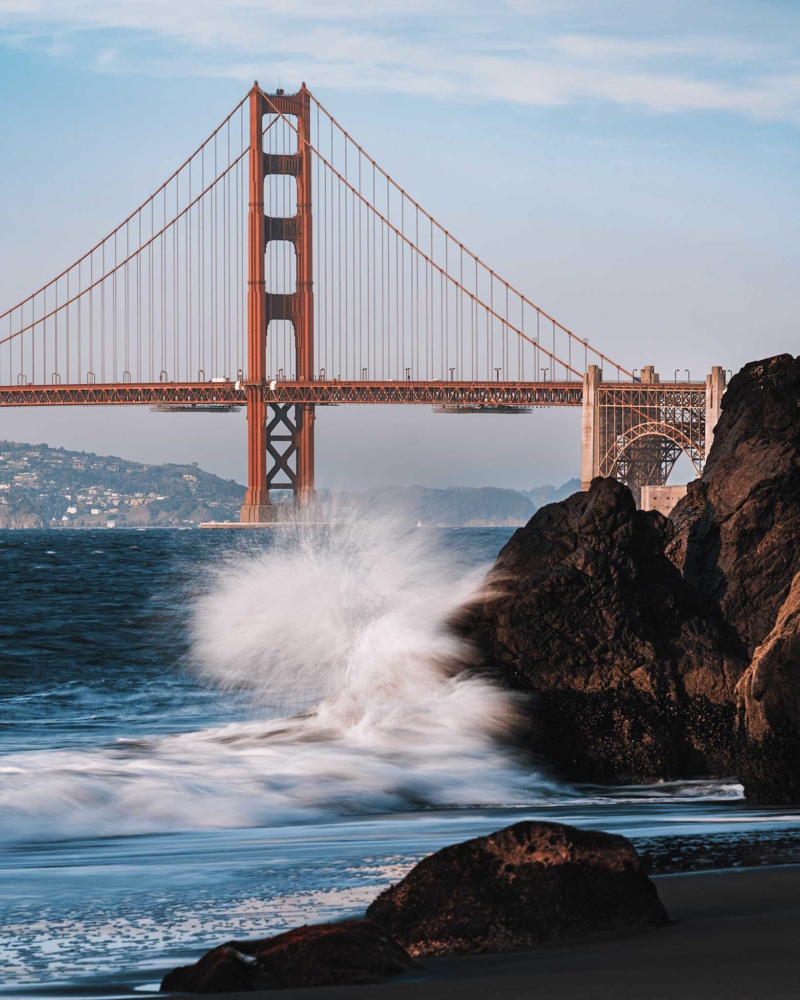 Golden Gate Bridge from China Beach