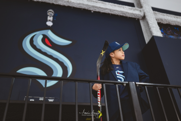 Harper at the Kraken Training Facility