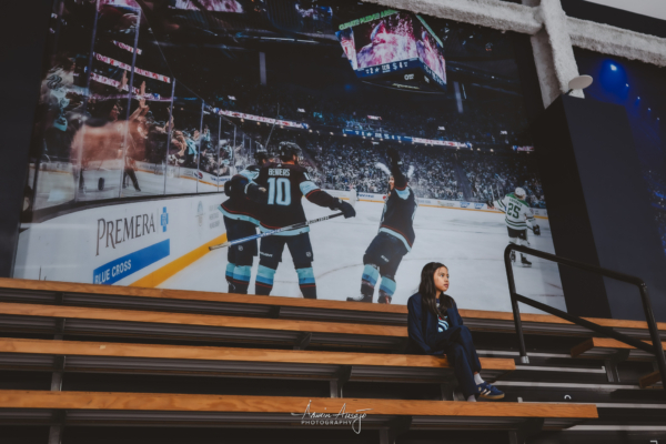 Harper at the Kraken Training Facility