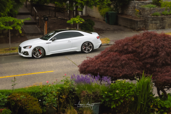 My Audi RS5 out on the street of my house