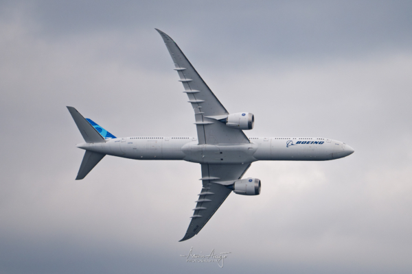 Boeing 777X at the Seafair Airshow in August